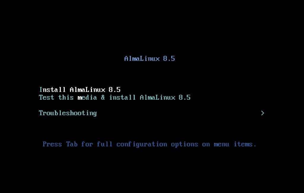 Alma Linux OS 8.5 beta installation guide