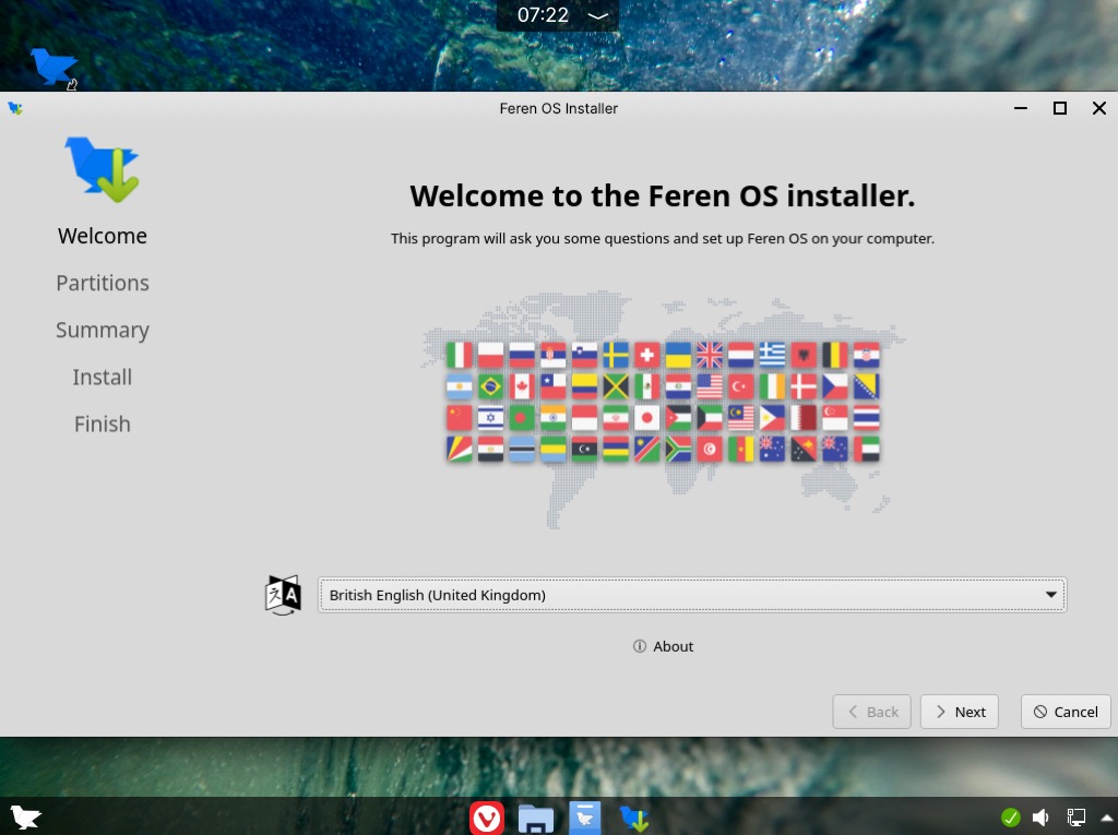 feren OS 2021.10 installation guide